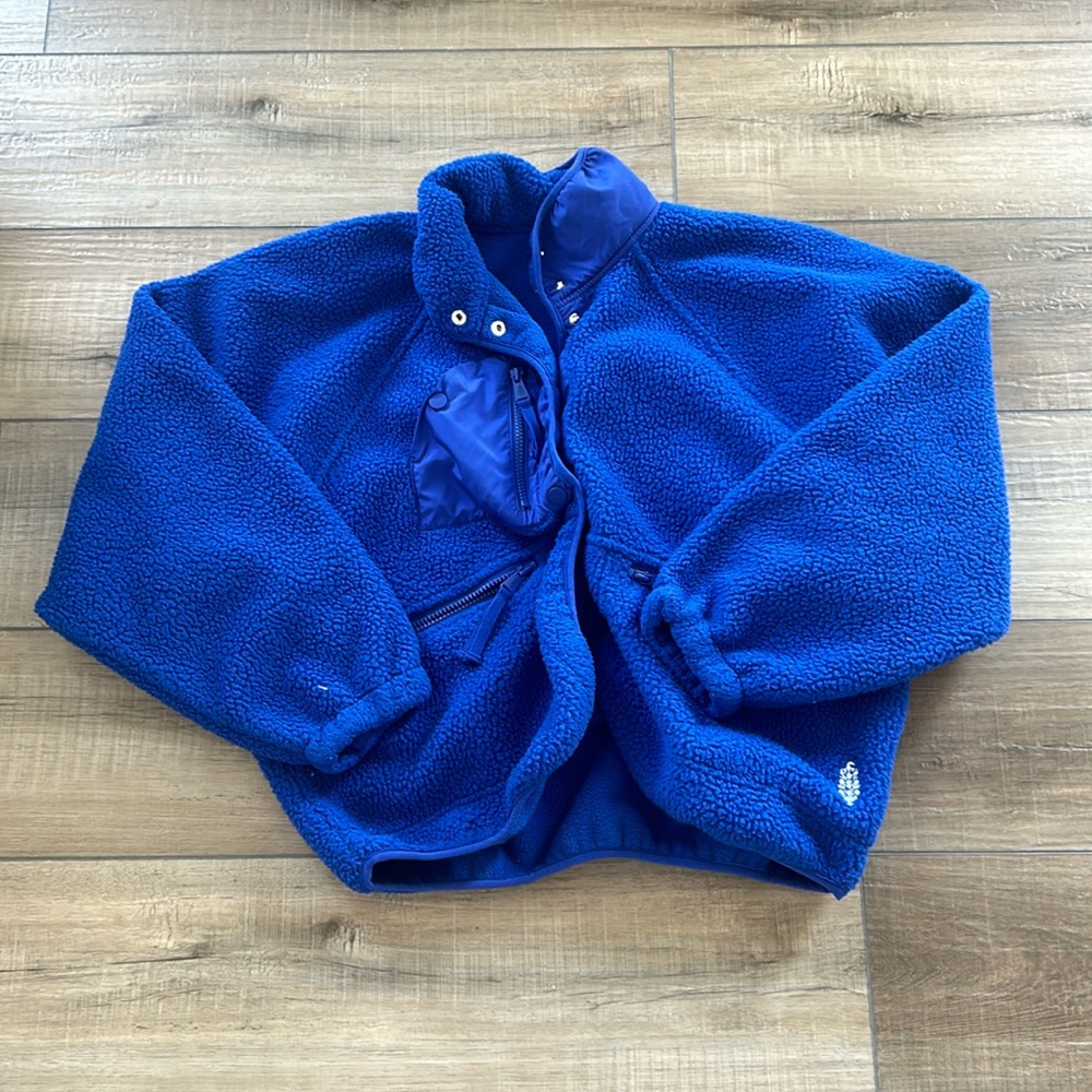 Free people hit the slopes fleece jacket